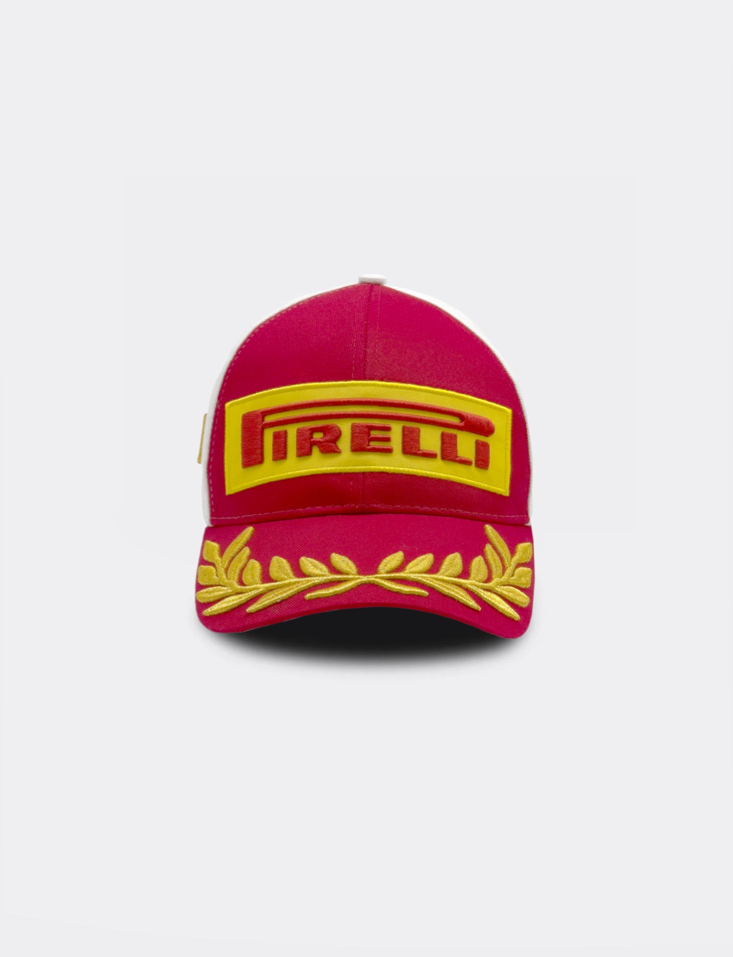 red & white Pirelli Podium Cap