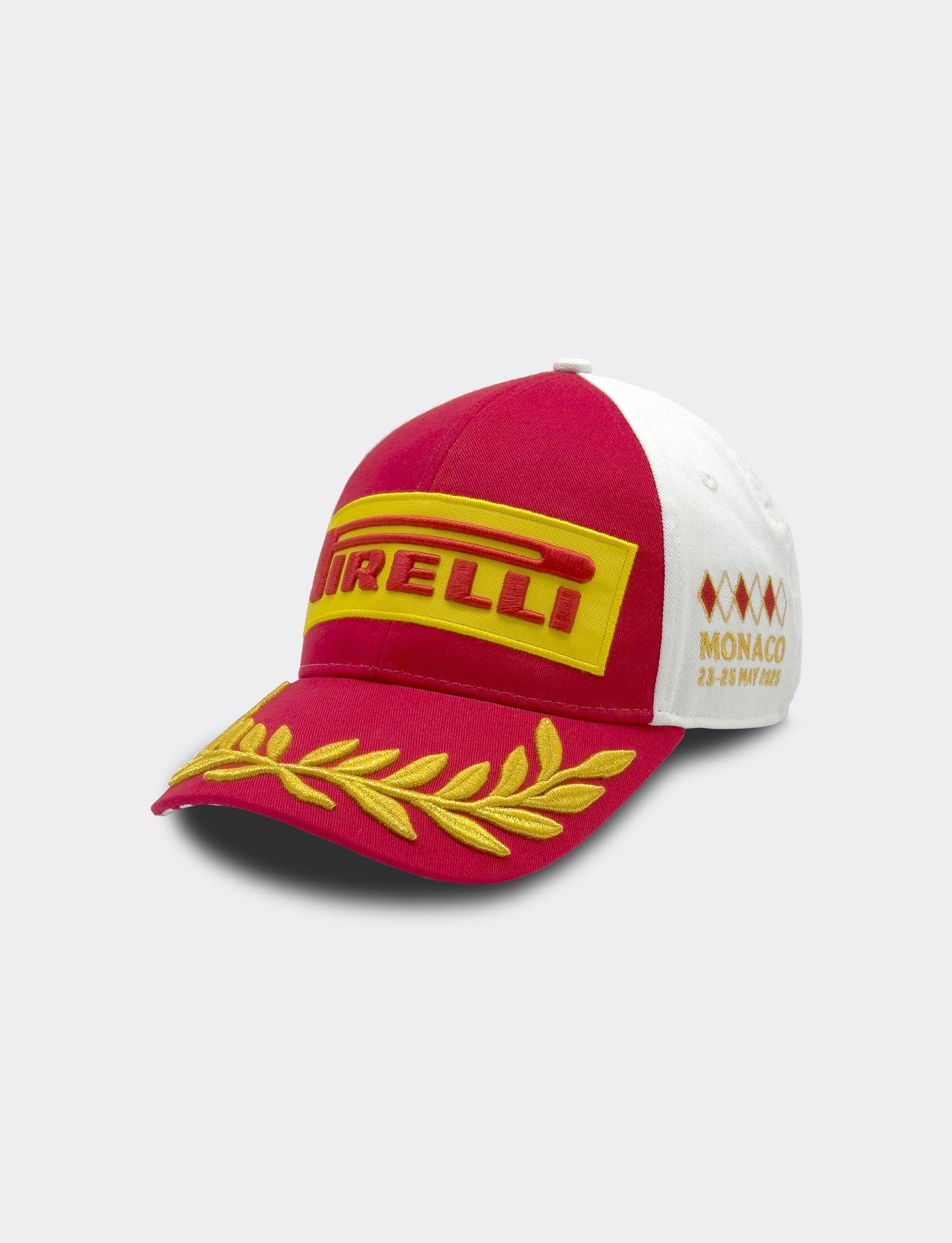 red & white Pirelli Podium Cap