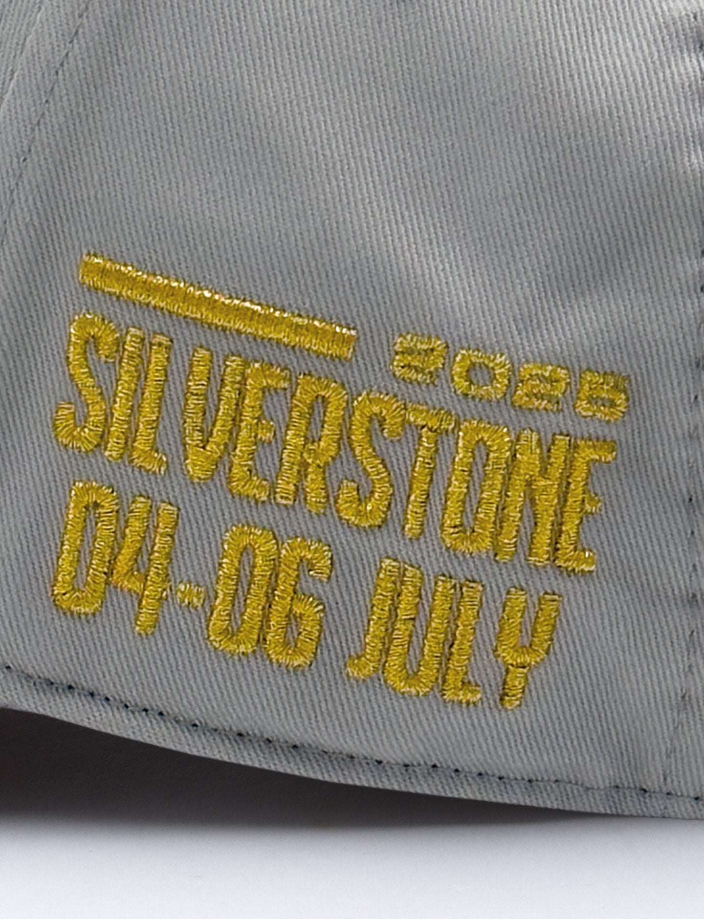 closeup of silver Pirelli Podium Cap