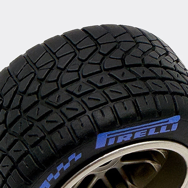 closeup of tyre tread on Pirelli tyre magnet