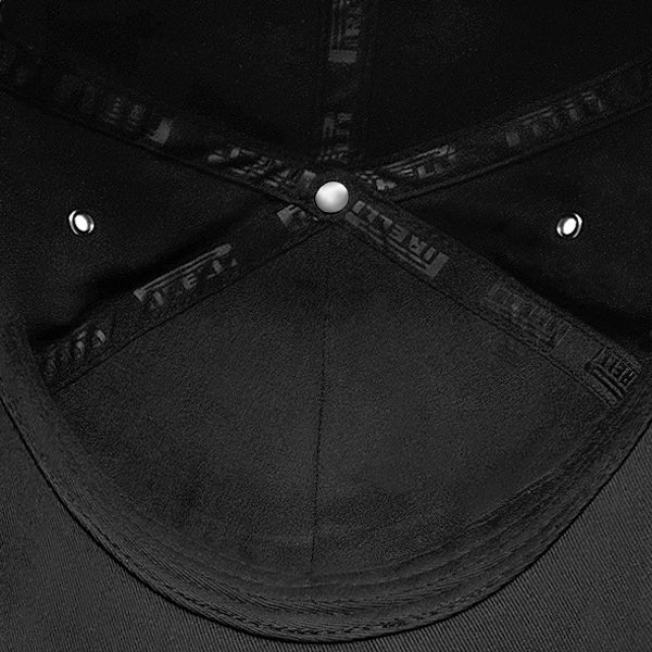 Close-up of a underside of black Pirelli cap