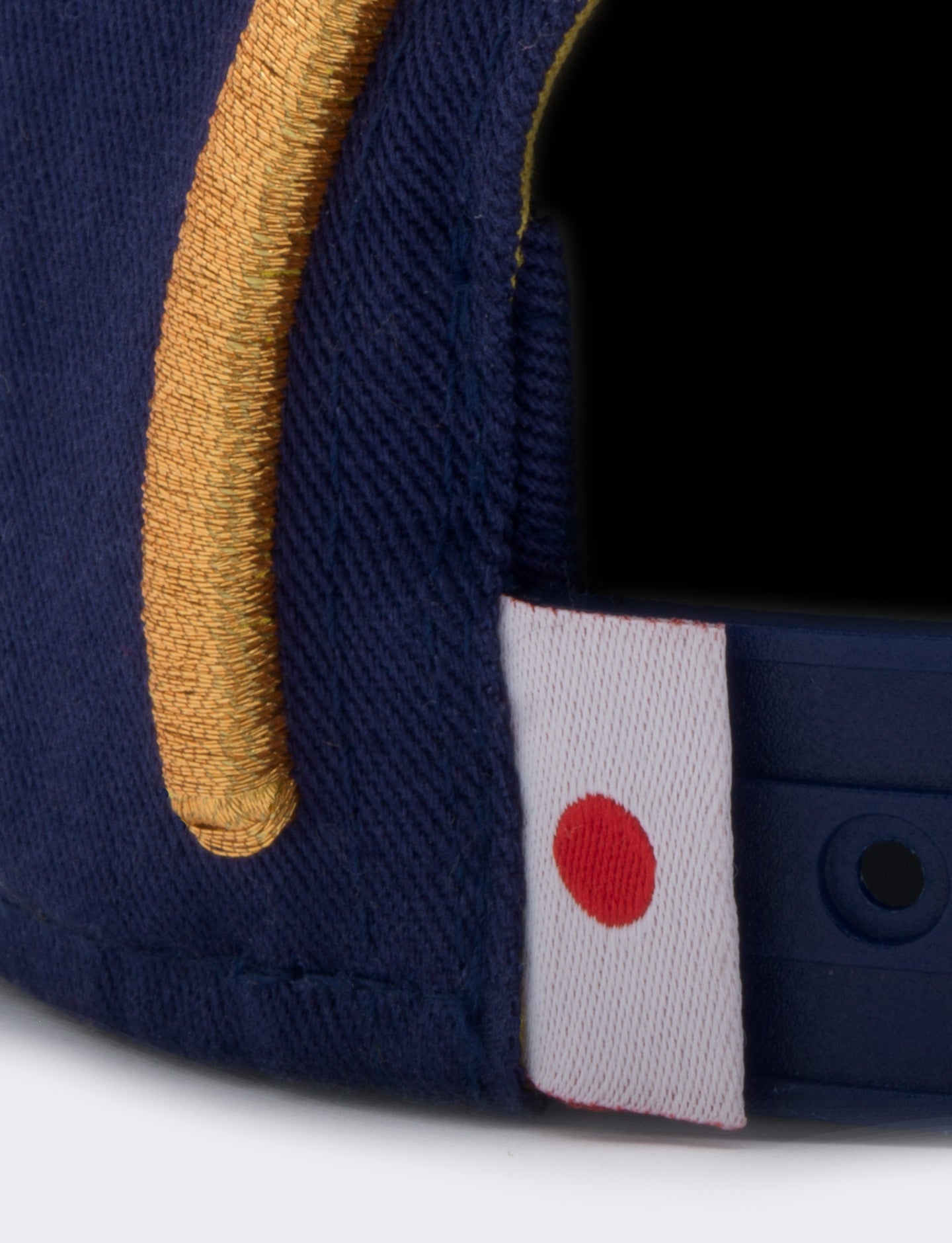 japan flag on blue cap