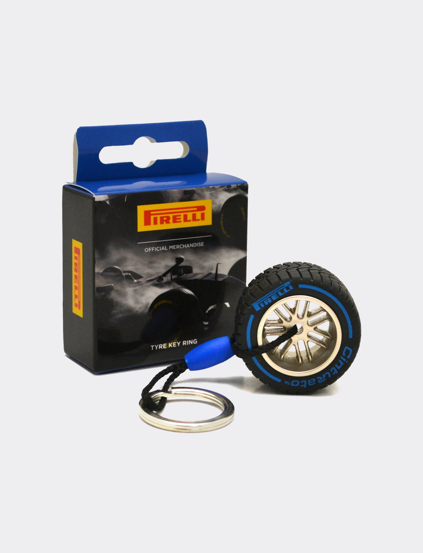 Pirelli Wet Tyre Keyring - Blu