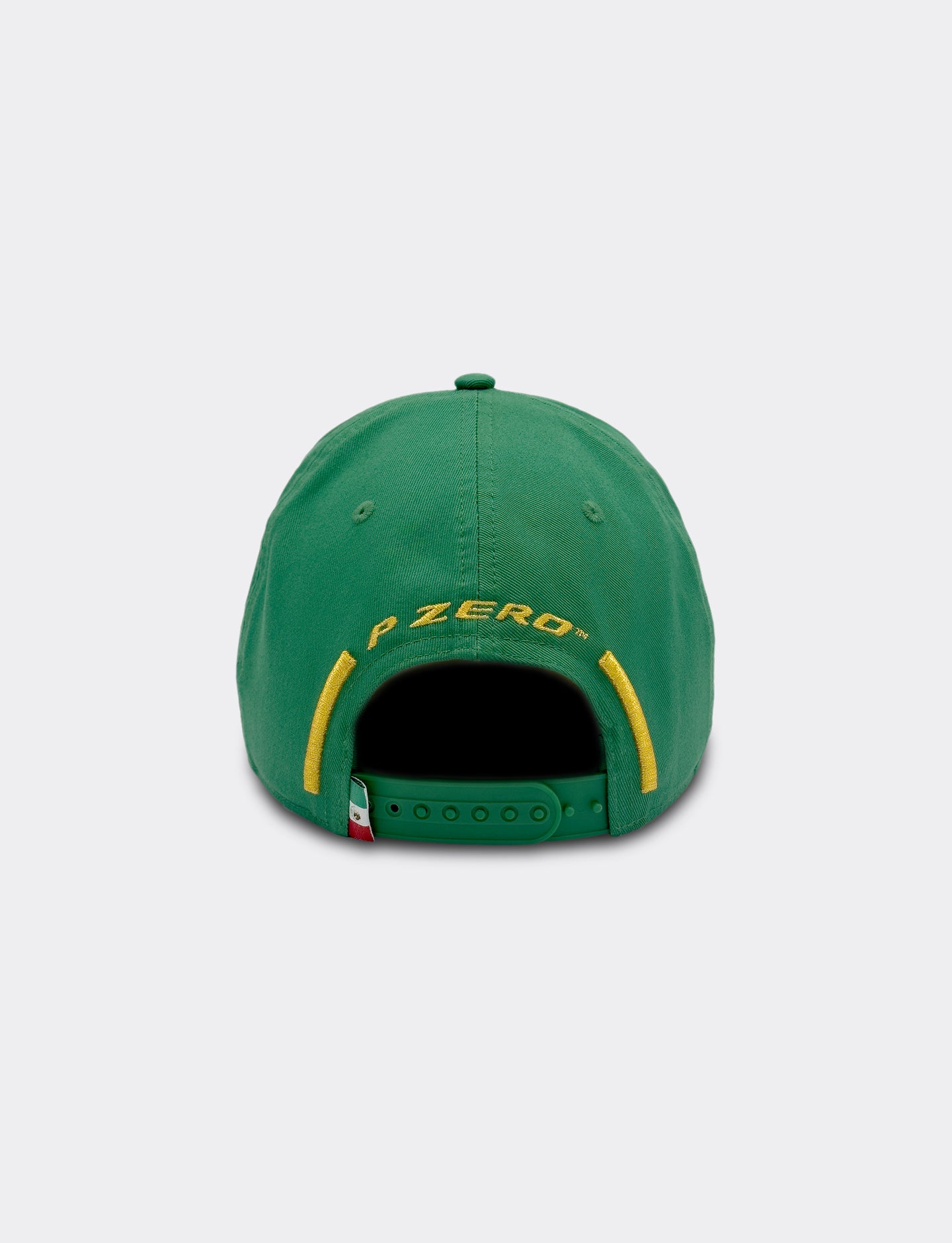 Green cap with 'P Zero' branding on a light gray background