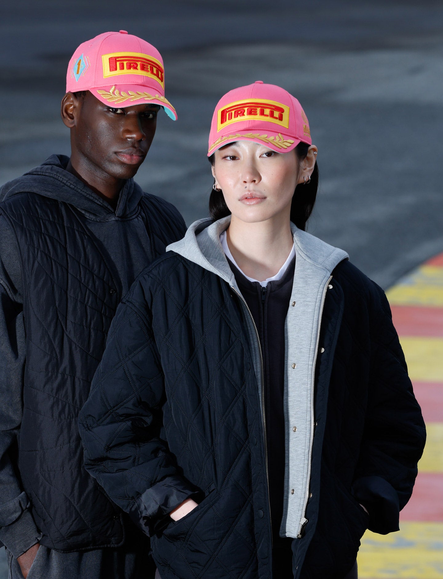 Casquette Baseball F1 Pirelli Edition USA - Grand Prix Miami/Austin/Las Vegas - Noir Et Doré - Officielle