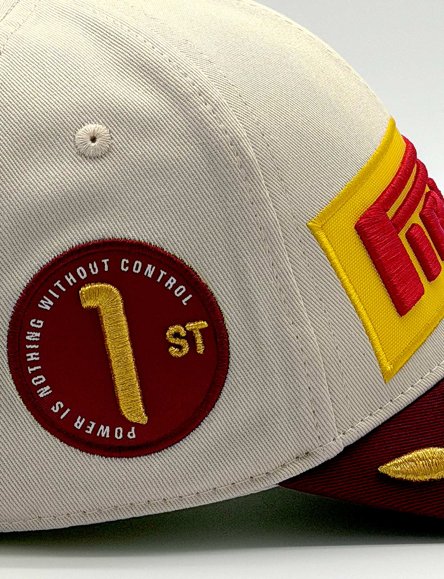 Pirelli Podium Cap 2026 Monaco - closeup of cap embroidery