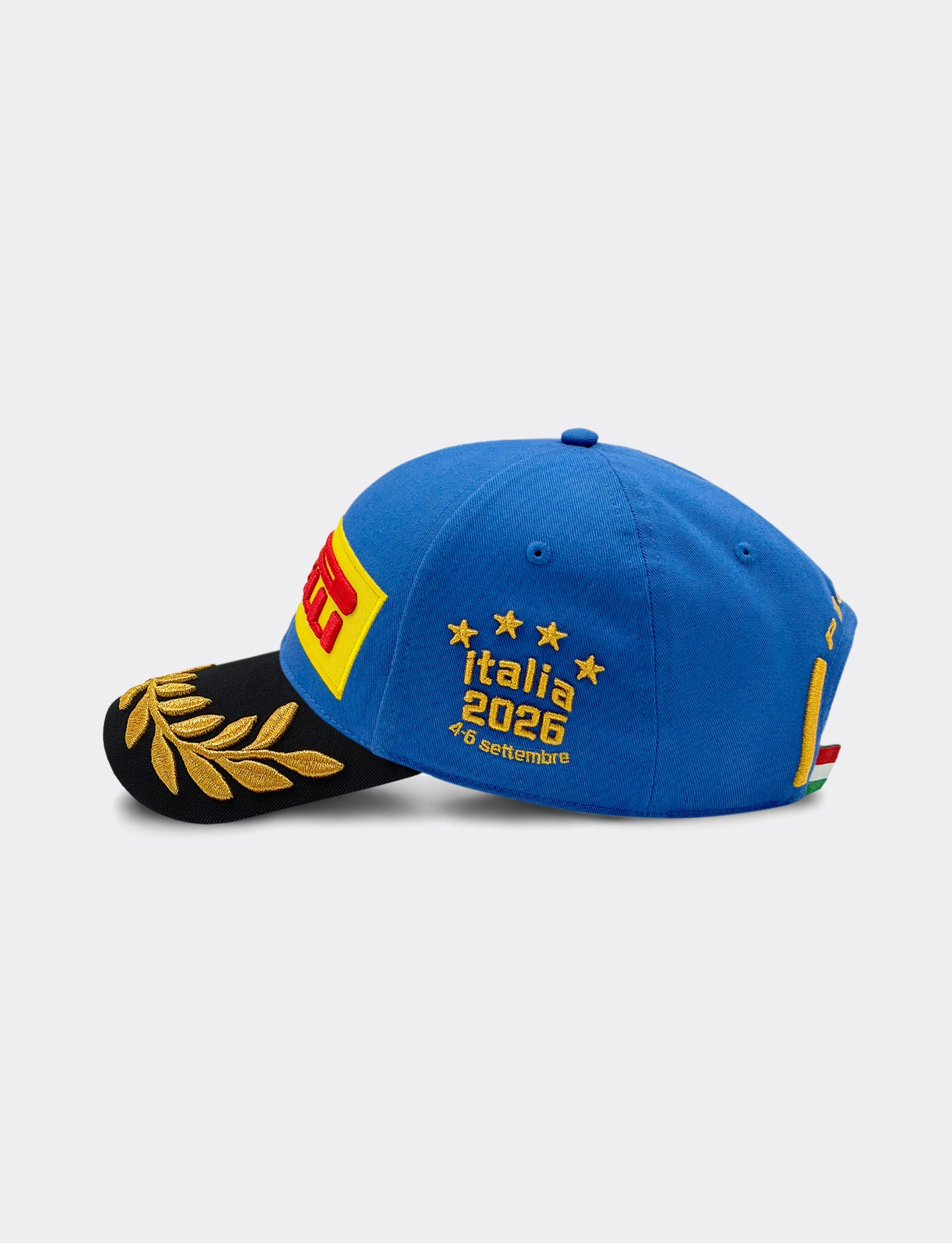 Pirelli Podium Cap 2026 Monza left view on a white background