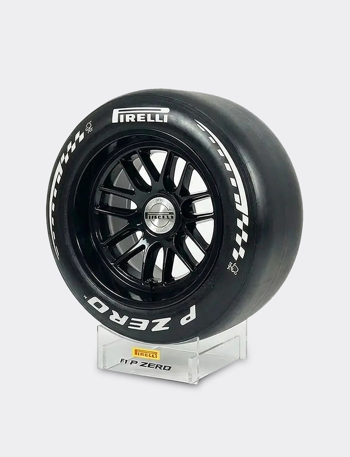 Pirelli tire on a white background