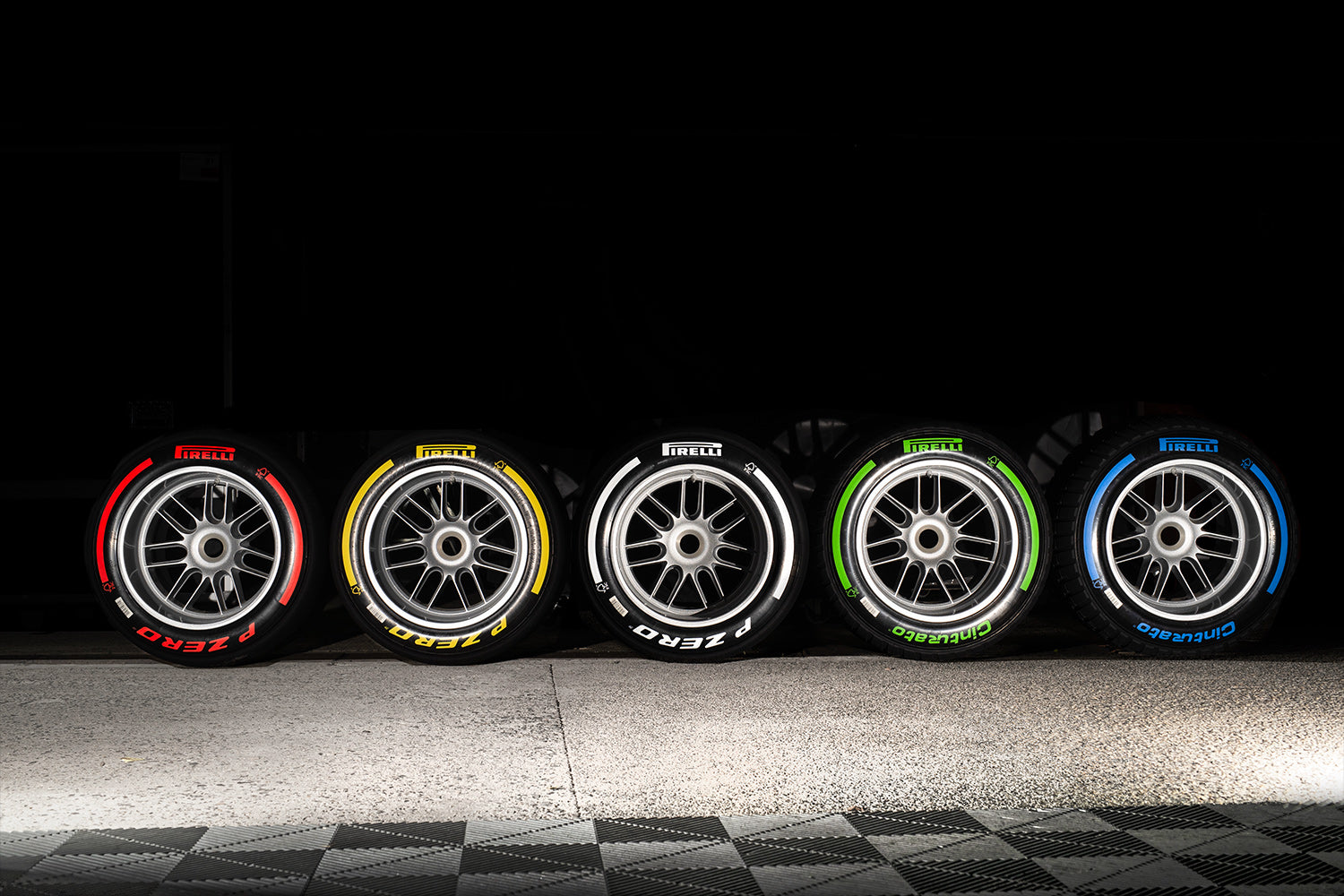 5 Pirelli race tyres